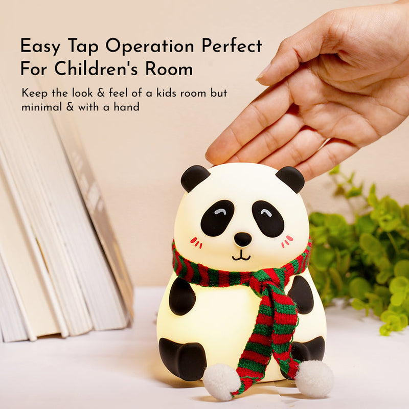 Cute Panda LED Lamp | USB Rechargeable | Touch Sensor | Bedroom Decor | Kids Toy