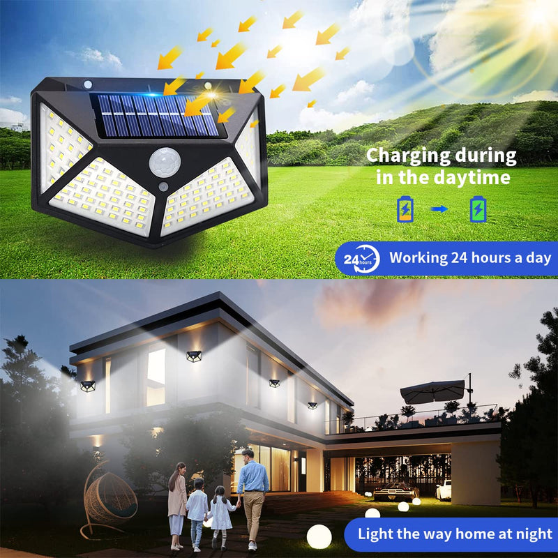 100 Led Solar Light