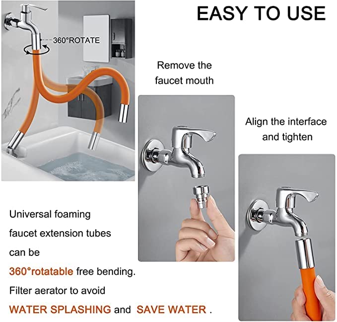 360 Free Bending Faucet Extender