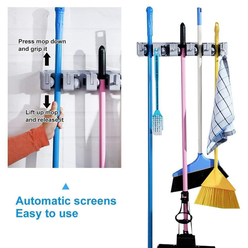 5 Slot Broom Holder