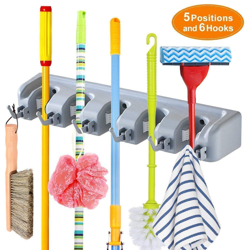 5 Slot Broom Holder