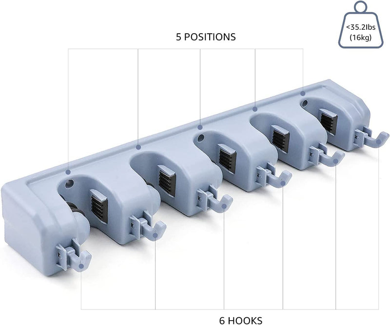 5 Slot Broom Holder