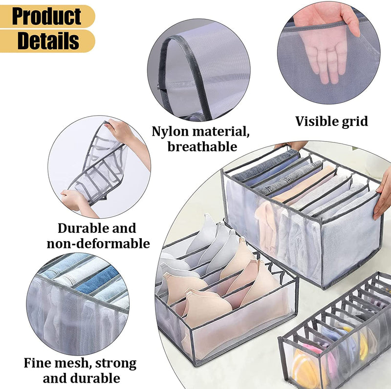 7 Grid Washable Closet Clothes Organizer