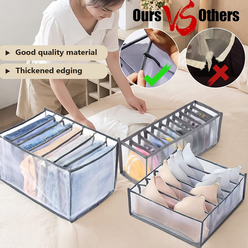 7 Grid Washable Closet Clothes Organizer