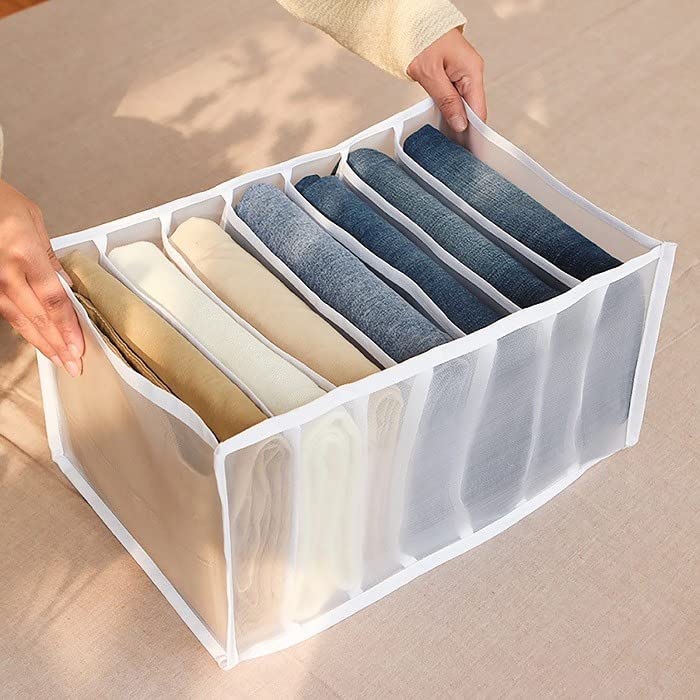 7 Grid Washable Closet Clothes Organizer