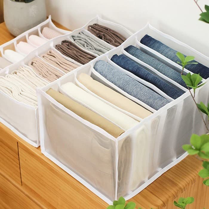 7 Grid Washable Closet Clothes Organizer