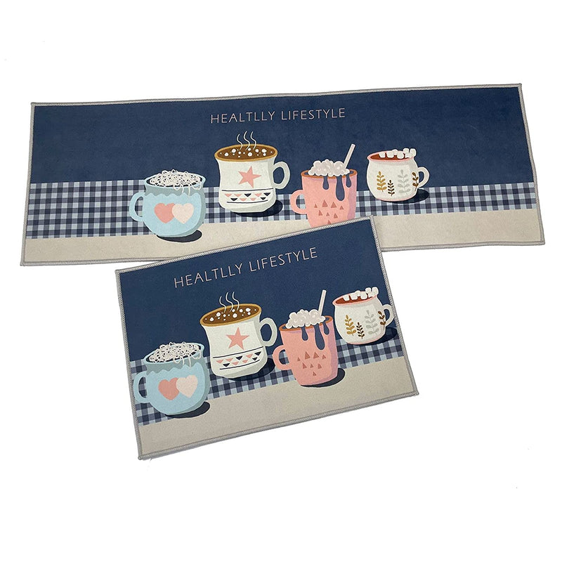 Kitchen Floor Mat 2 pcs Set