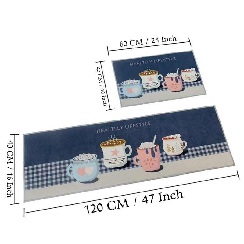 Kitchen Floor Mat 2 pcs Set