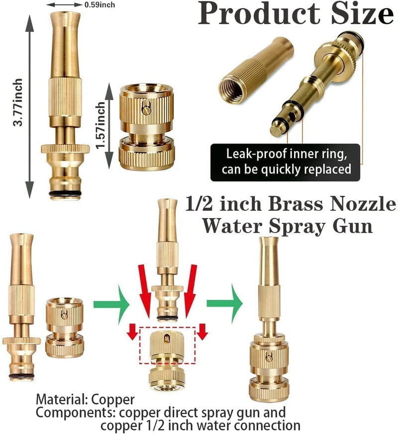 Spray Water Gun Brass Nozzle