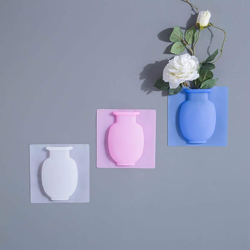 Wall Hanging Silicone Flower Pot Sticker