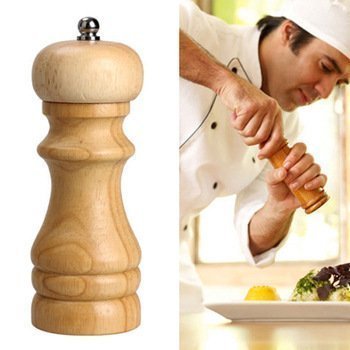 Wooden Pepper Grinder 6 Inch