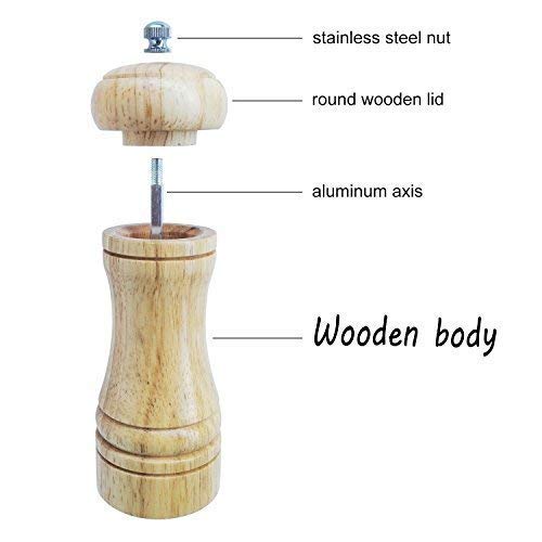 Wooden Pepper Grinder 6 Inch