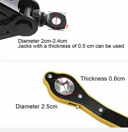 Car Jack Wrench Universal Car Jack Ratchet Wrench Scissor Jack Lift Speed Handle Tool