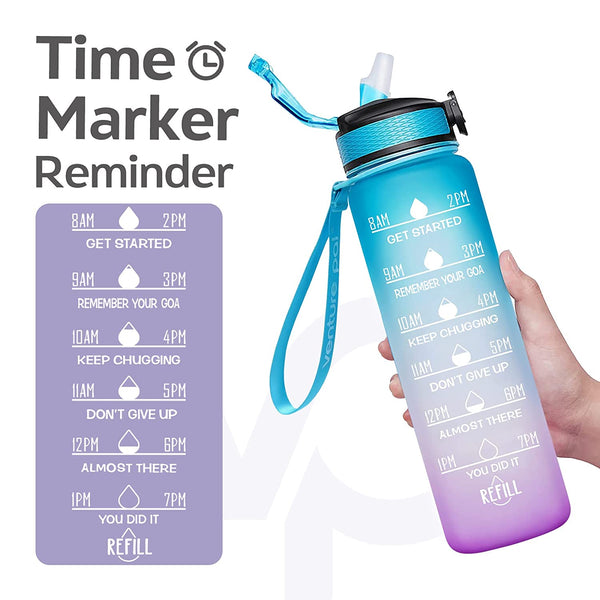 Motivational Water Bottle 1 liter