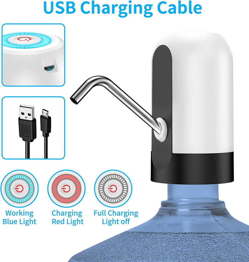 USB Charging Wireless Water Can Dispenser Pump